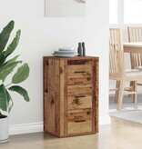 VidaXL Dressoir met lade Oud hout 40 x 33 x 70 cm Bewerkt hout