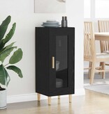 VidaXL Zwart eiken 34,5 x 32,5 x 90 cm Bewerkt hout