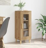 VidaXL artisanaal eikenkleurig 34,5 x 32,5 x 90 cm Bewerkt hout