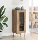 VidaXL artisanaal eikenkleurig 34,5 x 32,5 x 90 cm Bewerkt hout