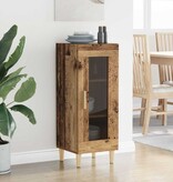 VidaXL Oud hout 34,5 x 32,5 x 90 cm Bewerkt hout