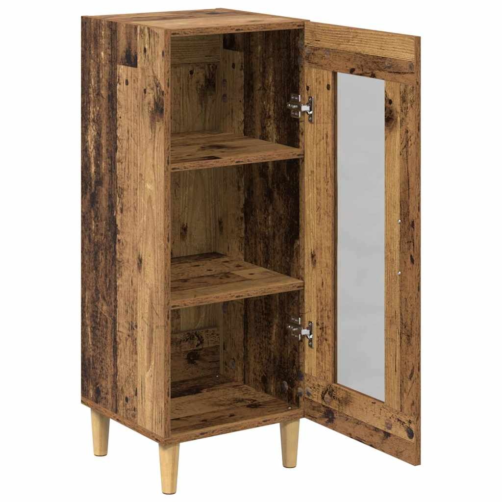VidaXL Oud hout 34,5 x 32,5 x 90 cm Bewerkt hout