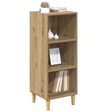 VidaXL Dressoir Artisan Eiken 34,5 x 32,5 x 90 cm Bewerkt hout