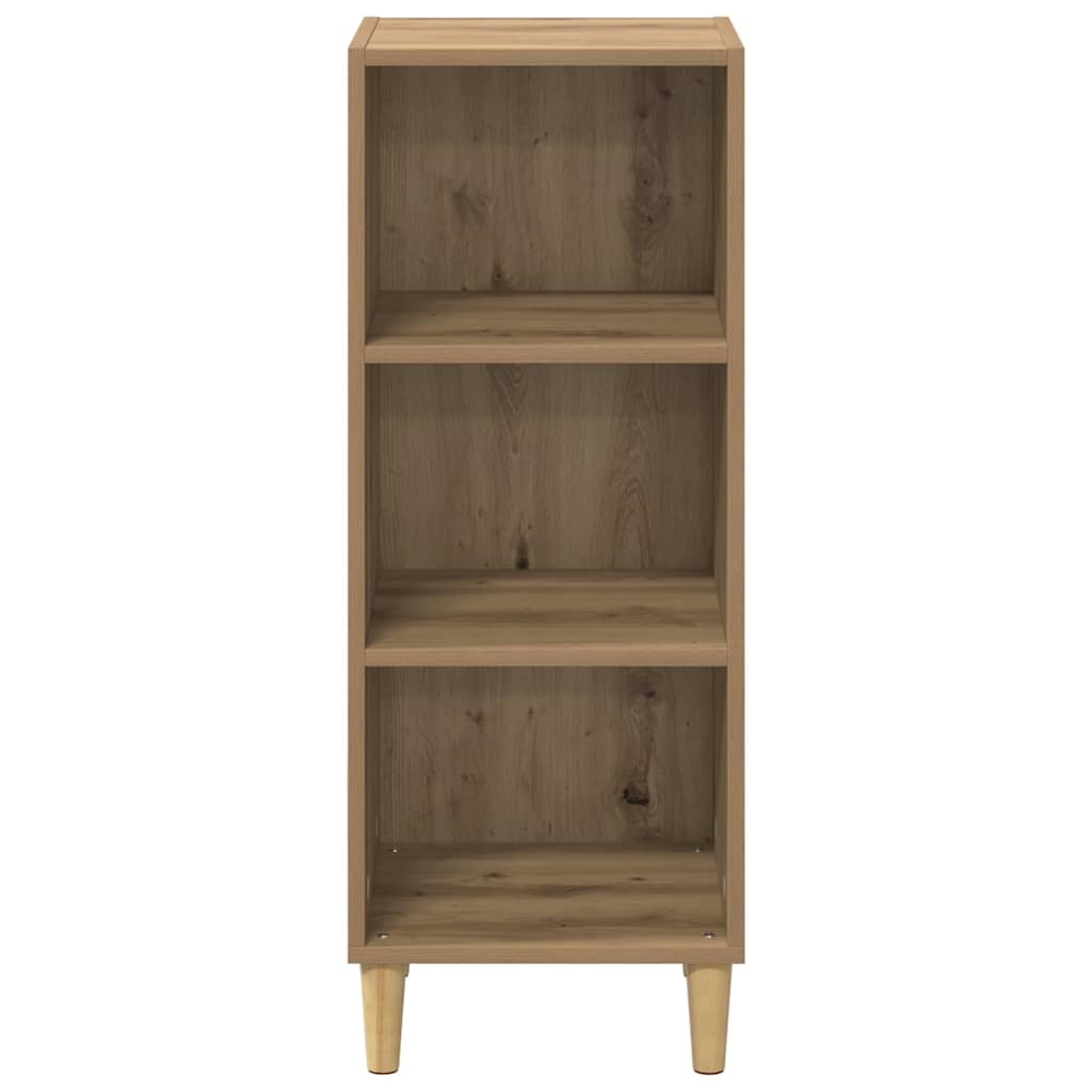 VidaXL Dressoir Artisan Eiken 34,5 x 32,5 x 90 cm Bewerkt hout
