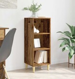 VidaXL Dressoir Oudhout 34,5 x 32,5 x 90 cm Bewerkt hout