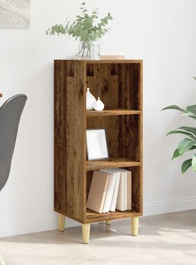 VidaXL Dressoir Oudhout 34,5 x 32,5 x 90 cm Bewerkt hout