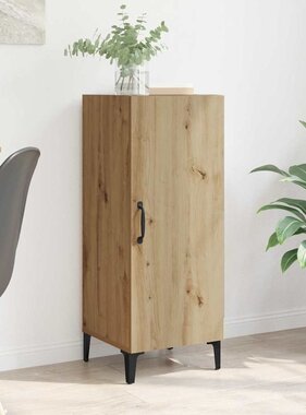 VidaXL Dressoir Artisan Eiken 34,5 x 34 x 90 cm Bewerkt hout