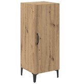 VidaXL Dressoir Artisan Eiken 34,5 x 34 x 90 cm Bewerkt hout