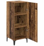 VidaXL Dressoir Wandgemonteerd Oudhout 34,5 x 34 x 90 cm Bewerkt hout