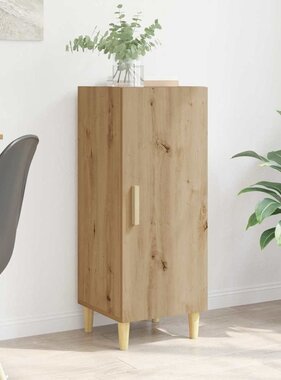 VidaXL Dressoir Artisan Eiken 34,5 x 34 x 90 cm Bewerkt hout