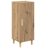 VidaXL Dressoir Artisan Eiken 34,5 x 34 x 90 cm Bewerkt hout