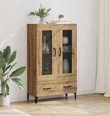 VidaXL Highboard met lade Artisan Eiken 70 x 31 x 115 cm