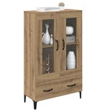 VidaXL Highboard met lade Artisan Eiken 70 x 31 x 115 cm