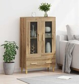 VidaXL Highboard met lade Artisan Eiken 70 x 31 x 115 cm Bewerkt hout