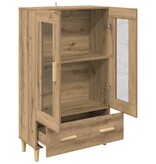 VidaXL Highboard met lade Artisan Eiken 70 x 31 x 115 cm Bewerkt hout
