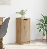 VidaXL Dressoir Artisan Eiken 30 x 30 x 70 cm Bewerkt hout