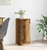 VidaXL Dressoir Oudhout 30 x 30 x 70 cm Bewerkt hout