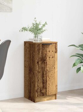 VidaXL Dressoir Oudhout 30 x 30 x 70 cm Bewerkt hout