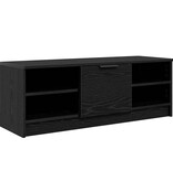 VidaXL TV-kast Zwart Eiken 102 x 35 x 36,5 cm Bewerkt hout