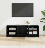 VidaXL TV-kast Zwart Eiken 102 x 35 x 36,5 cm Bewerkt hout
