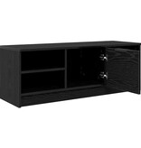 VidaXL TV-kast Zwart Eiken 102 x 35 x 36,5 cm Bewerkt hout