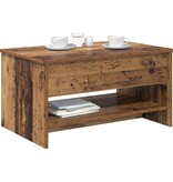 VidaXL Salontafel Oud Hout 80 x 50,5 x 41,5 cm Bewerkt hout