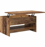 VidaXL Salontafel Oud Hout 80 x 50,5 x 41,5 cm Bewerkt hout