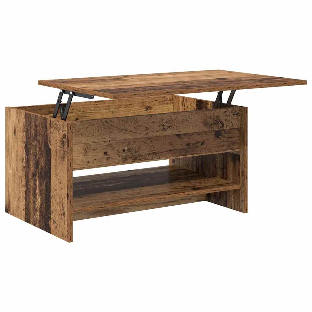 VidaXL Salontafel Oud Hout 80 x 50,5 x 41,5 cm Bewerkt hout