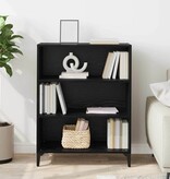 VidaXL Dressoir Zwart Eiken 69,5 x 32,5 x 90 cm Bewerkt hout
