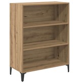 VidaXL Dressoir Artisan Eiken 69,5 x 32,5 x 90 cm Bewerkt hout