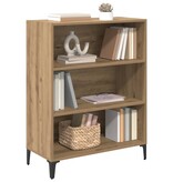 VidaXL Dressoir Artisan Eiken 69,5 x 32,5 x 90 cm Bewerkt hout