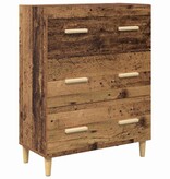 VidaXL Dressoir Oudhout 69,5 x 34 x 90 cm Bewerkt hout