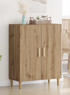 VidaXL Dressoir Artisan Eiken 70 x 34 x 90 cm Bewerkt hout
