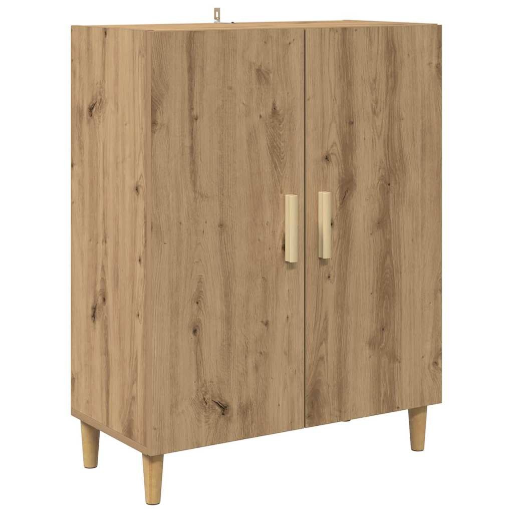 VidaXL Dressoir Artisan Eiken 70 x 34 x 90 cm Bewerkt hout