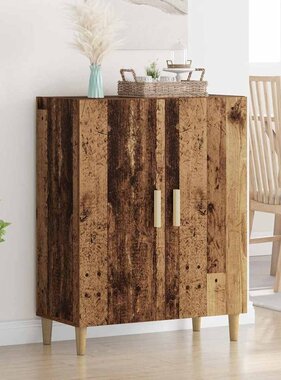 VidaXL Dressoir Oud Hout 70 x 34 x 90 cm Bewerkt hout