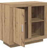 VidaXL Dressoir Artisan Eiken 80 x 40 x 75 cm Bewerkt hout