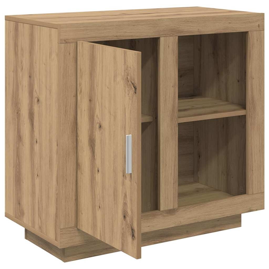 VidaXL Dressoir Artisan Eiken 80 x 40 x 75 cm Bewerkt hout