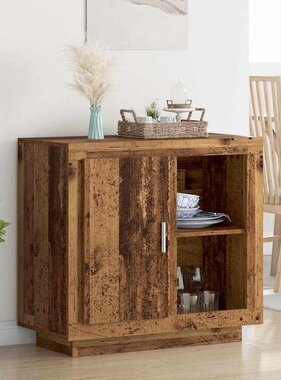 VidaXL Dressoir Oudhout 80 x 40 x 75 cm Bewerkt hout