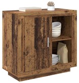 VidaXL Dressoir Oudhout 80 x 40 x 75 cm Bewerkt hout