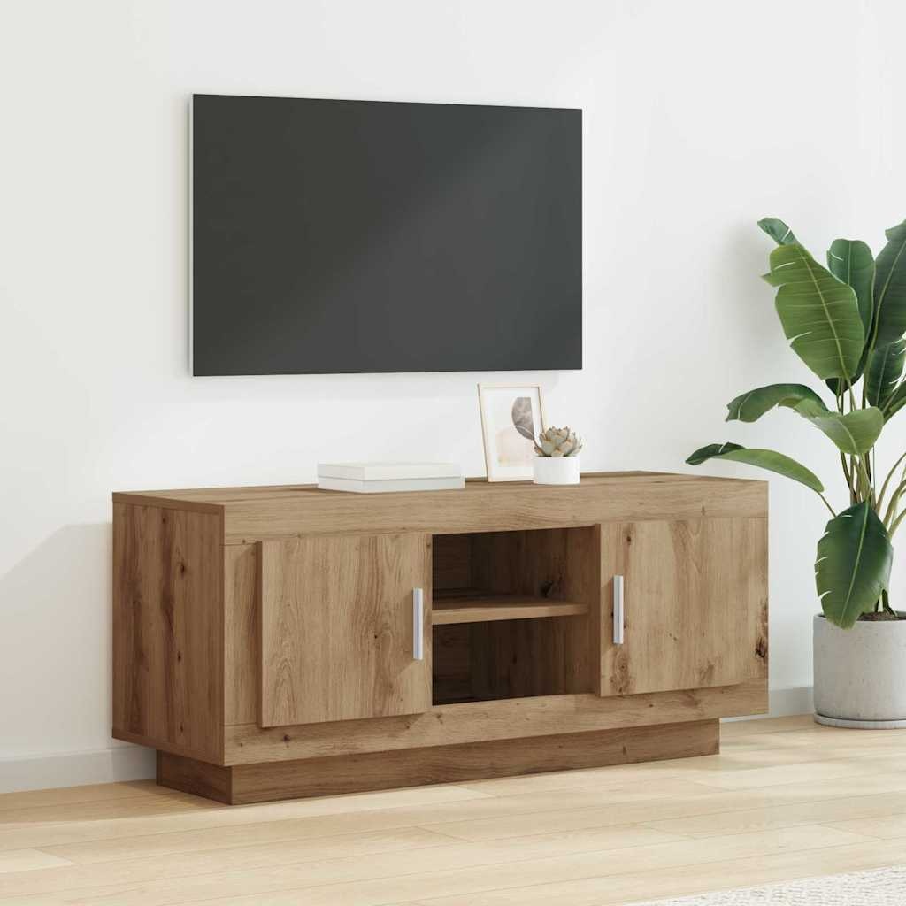 VidaXL TV-kast Artisan Eiken 102 x 35 x 45 cm Bewerkt hout
