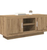 VidaXL TV-kast Artisan Eiken 102 x 35 x 45 cm Bewerkt hout