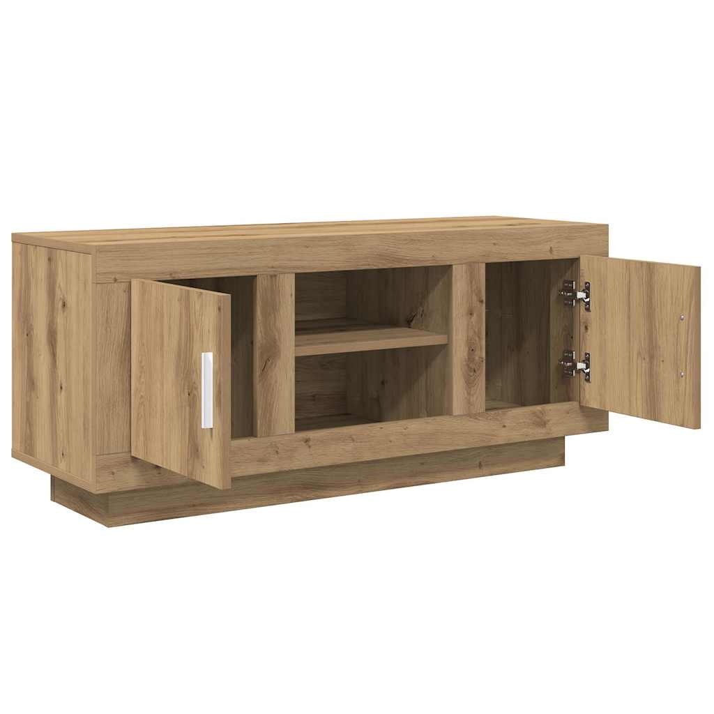 VidaXL TV-kast Artisan Eiken 102 x 35 x 45 cm Bewerkt hout