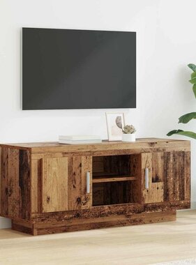 VidaXL TV-kast Oud Hout 102 x 35 x 45 cm Bewerkt hout