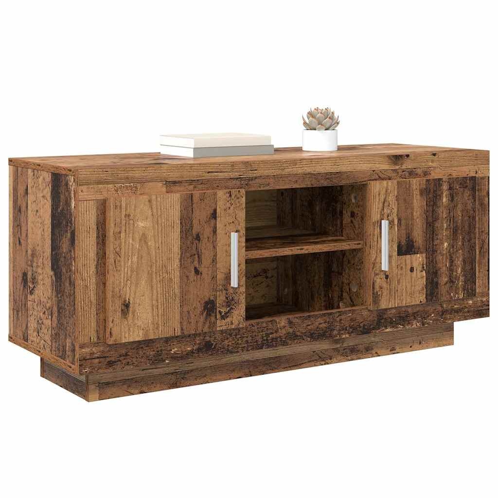VidaXL TV-kast Oud Hout 102 x 35 x 45 cm Bewerkt hout