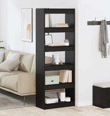 VidaXL Boekenkast Zwart eiken 60 x 30 x 166 cm Bewerkt hout