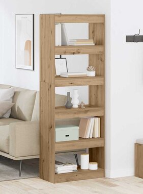 VidaXL Boekenkast artisanaal eikenkleurig 60 x 30 x 166 cm