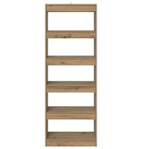 VidaXL Boekenkast artisanaal eikenkleurig 60 x 30 x 166 cm