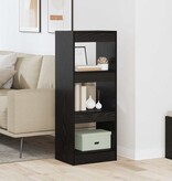 VidaXL Boekenkast Zwart eiken 40 x 30 x 103 cm Bewerkt hout