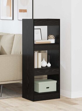 VidaXL Boekenkast Zwart eiken 40 x 30 x 103 cm Bewerkt hout