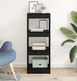 VidaXL Boekenkast Zwart eiken 40 x 30 x 103 cm Bewerkt hout